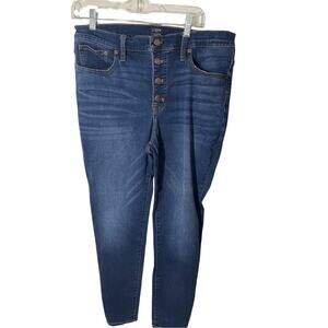 J.Crew 9” High Rise Skinny Jeans Dark Wash Women’s Size 32 Casual Normcore